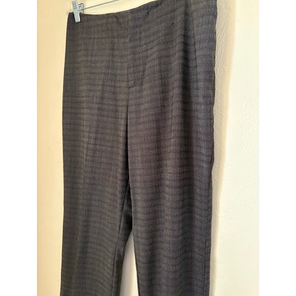 Linda Allard Ellen Tracy Wool Blend Dress Pants Sz 6 Brown Plaid Career Work - Picture 3 of 7